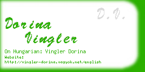 dorina vingler business card